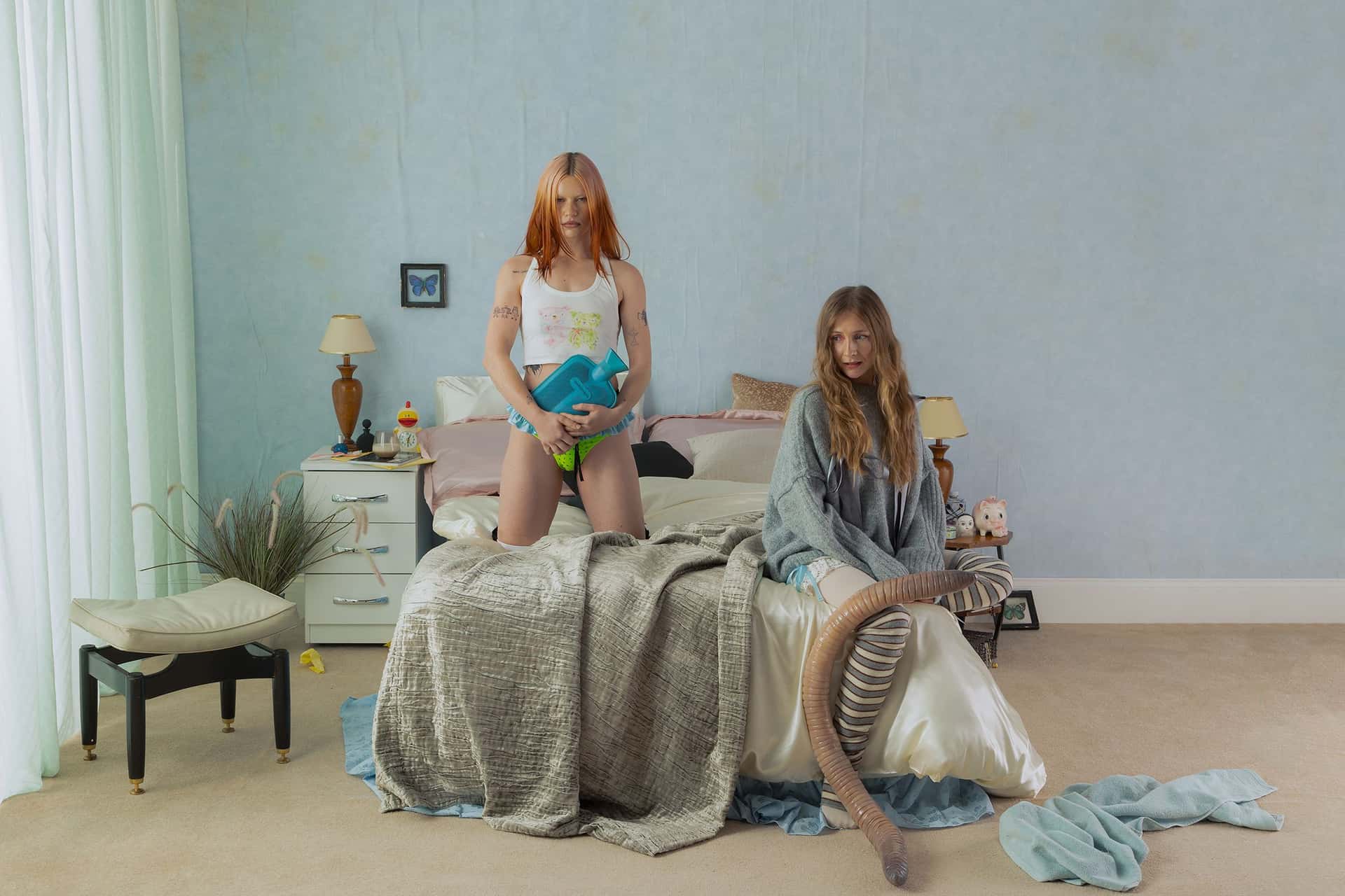 Den britiske duoen Wet Leg, på soverommet