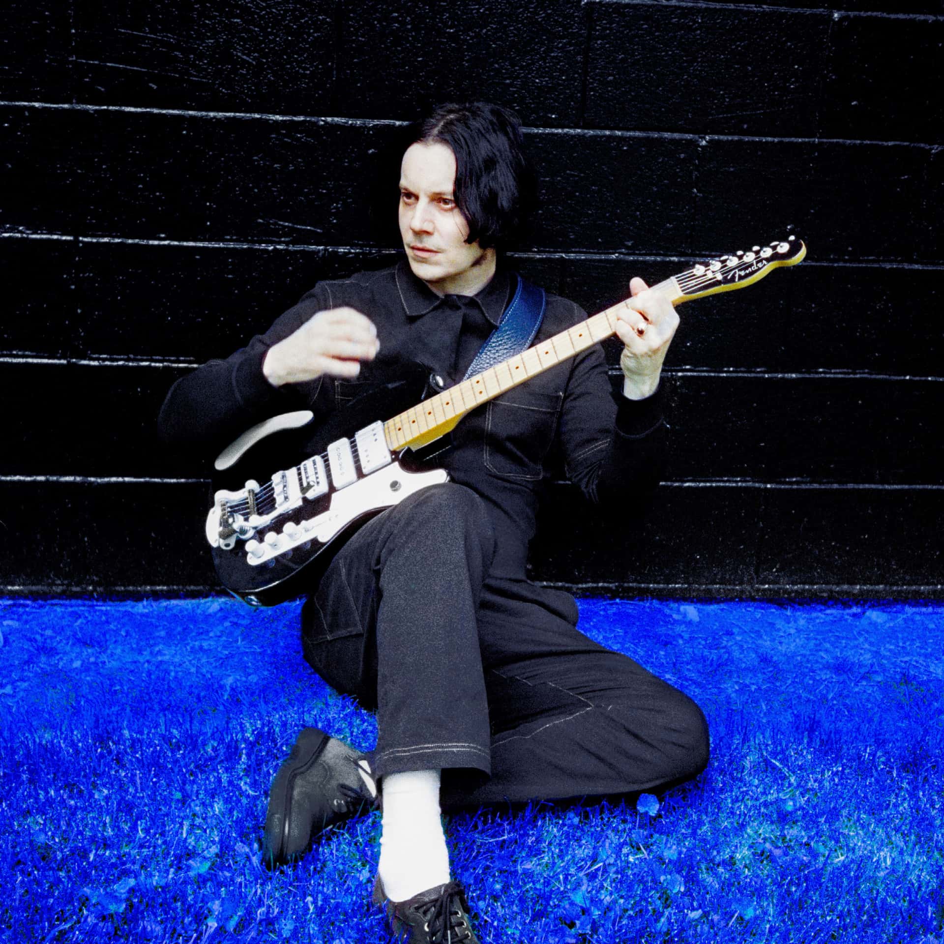 Den amerikanske artisten Jack White, med gitar