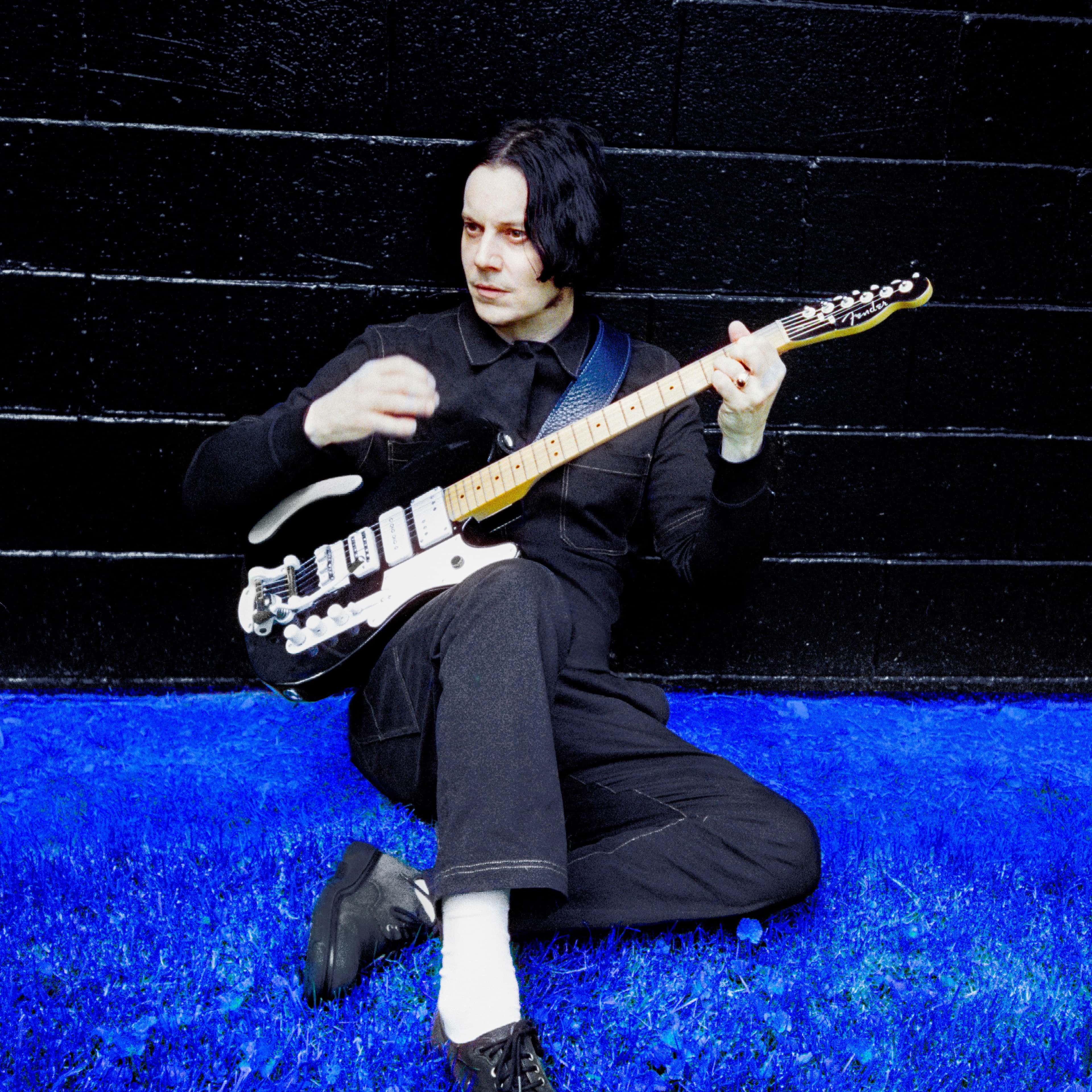 Den amerikanske artisten Jack White, med gitar