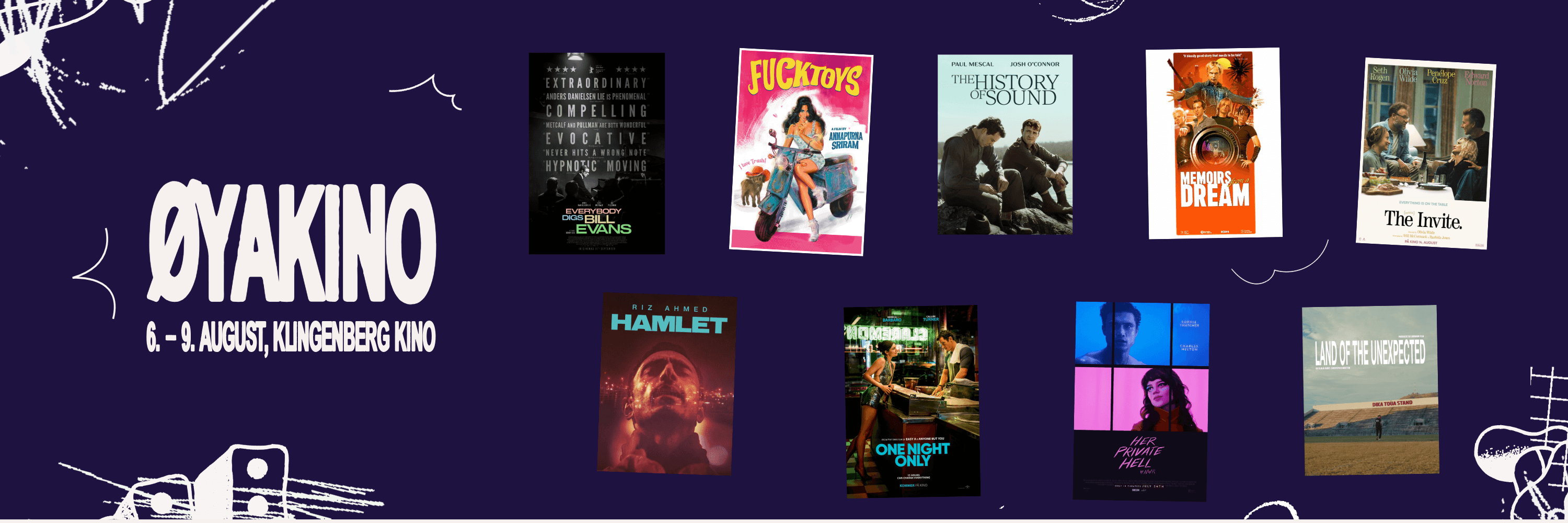 Filmplakater fra filmene i Øyakino-programmet