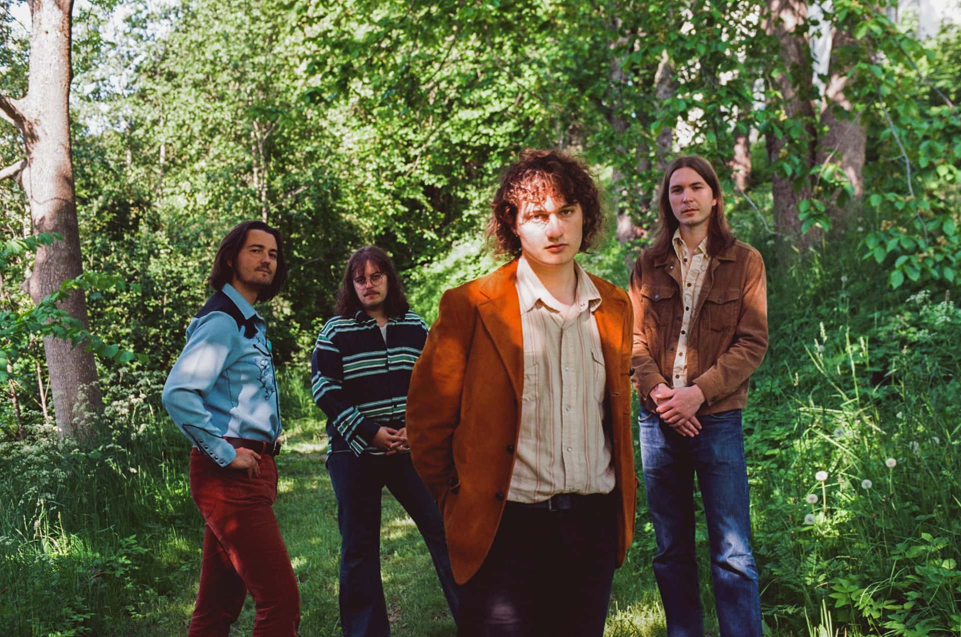 Bandet The Impossible Green i skogen