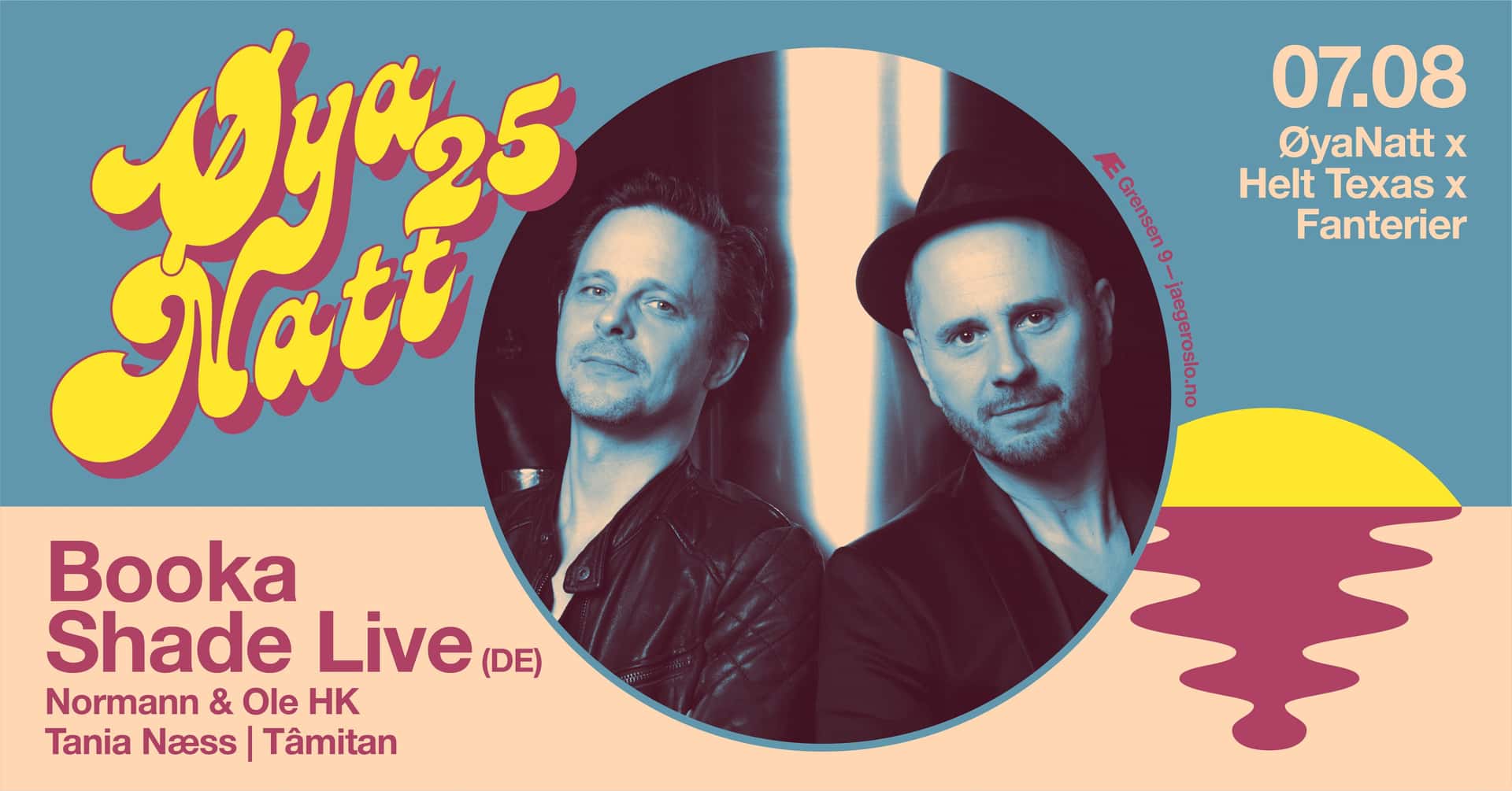 Den tyske duoen Booka Shade spiller på Øyanatt hos Jaeger