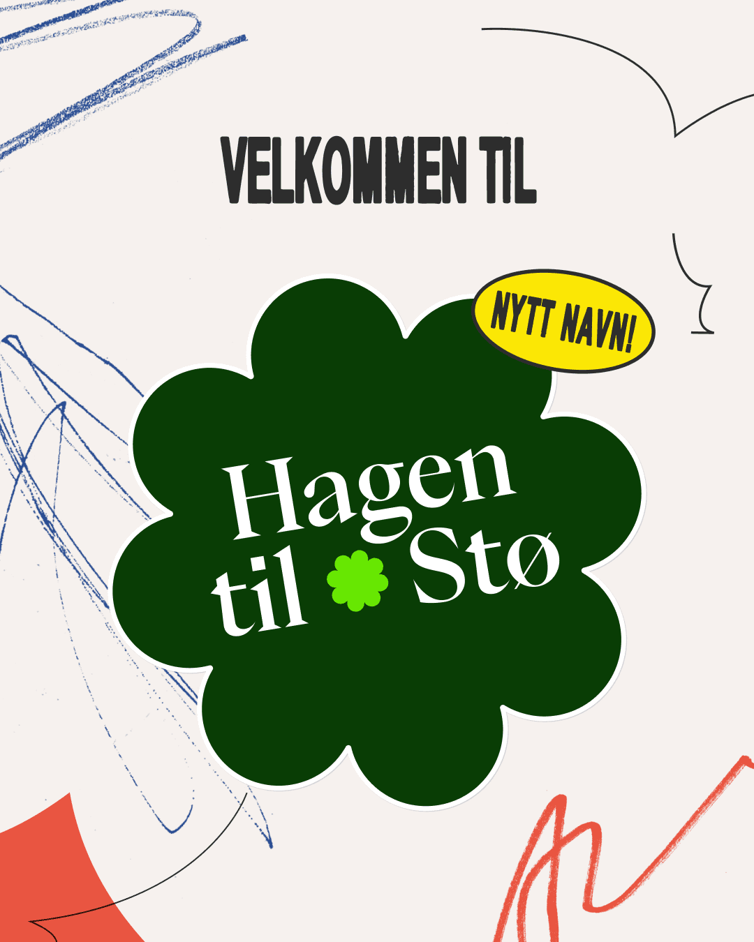 Plakat om lanseringen av området som nå heter Hagen til Stø