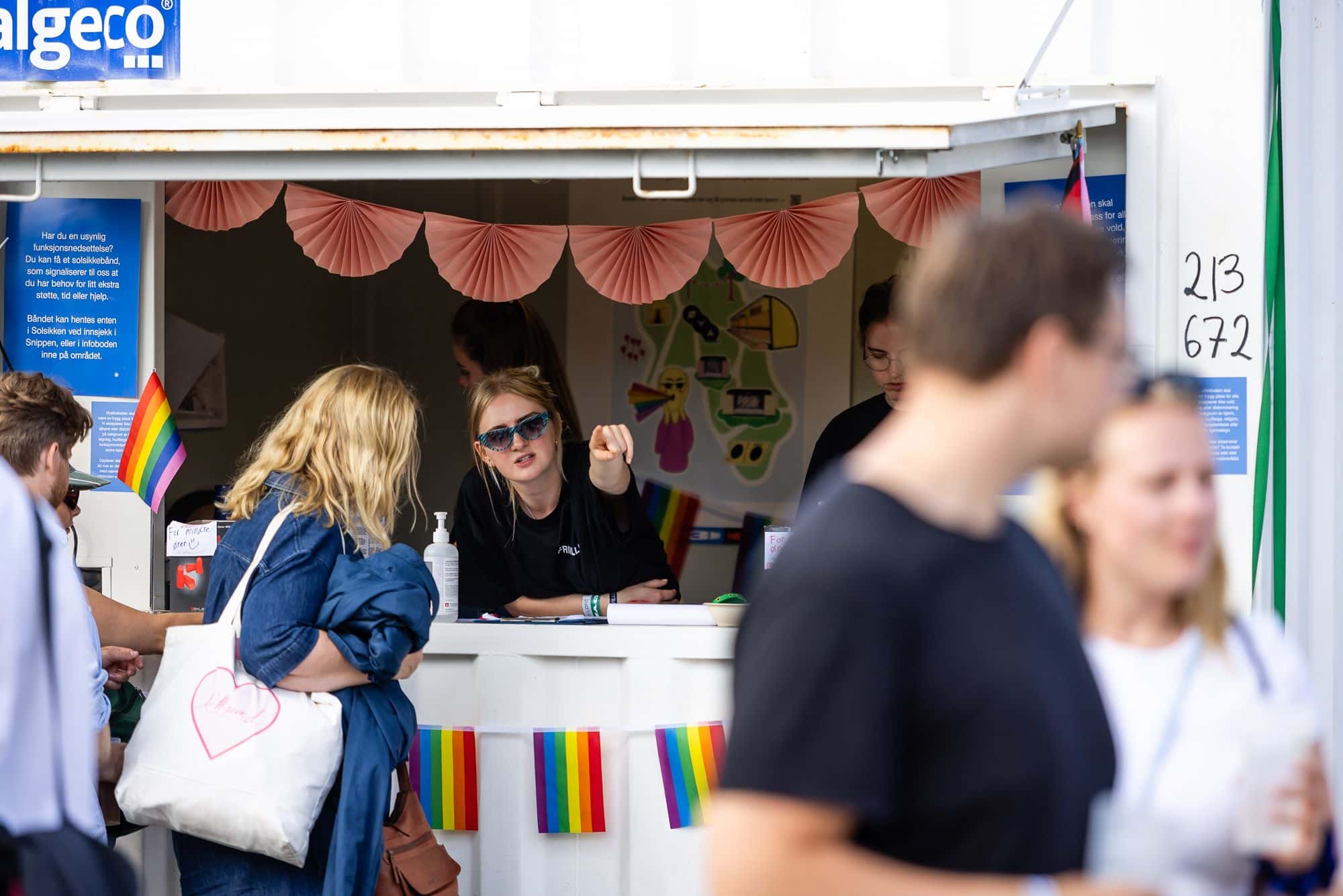 Infoboden på Øyafestivalen