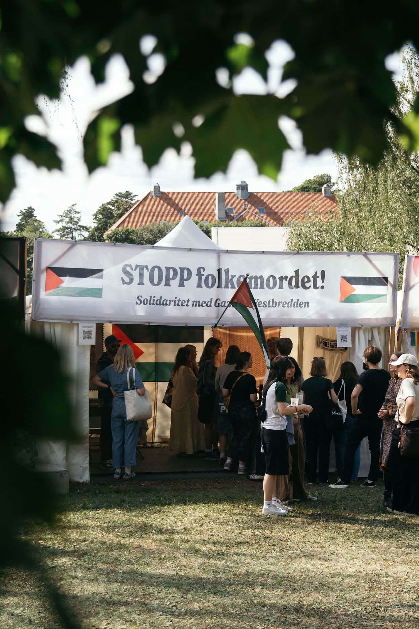 Boden hvor man kan prate om, og gi donasjoner til medisinsk hjelp i Gaza og Vestbredden