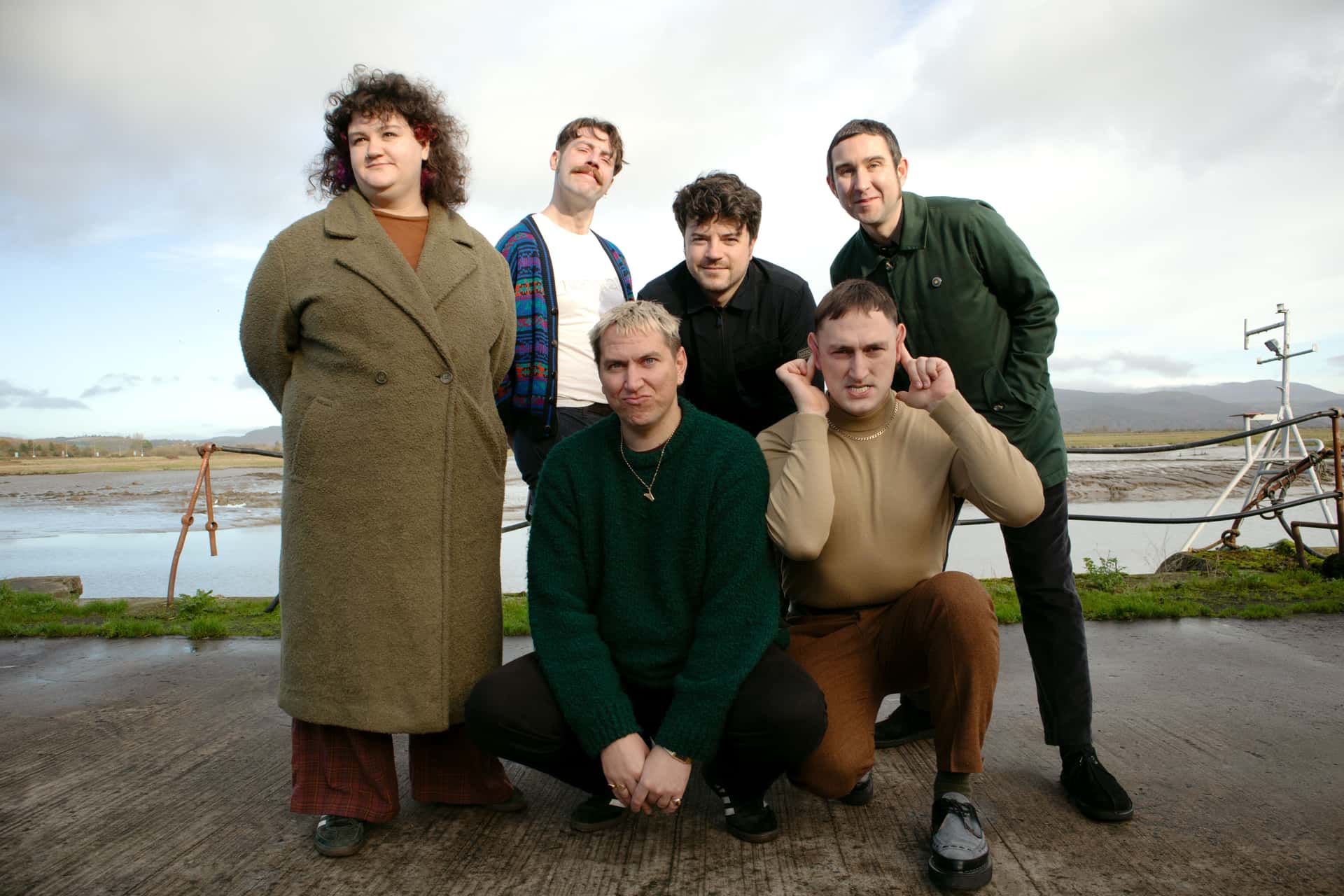 Det irske bandet The Mary Wallopers på brygga