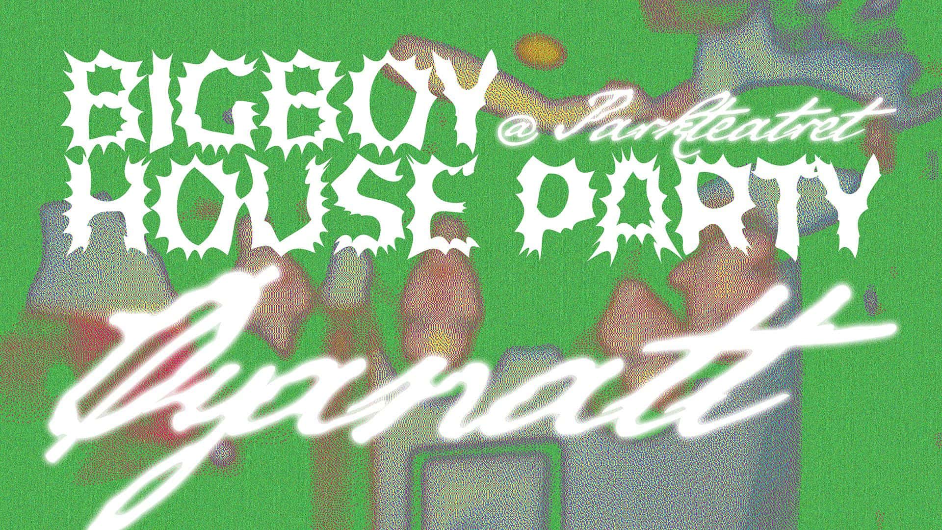 Grafikk til Øyanatt-konseptet Bigboy house party