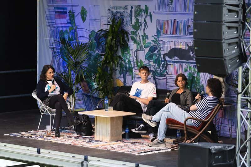 Paneldebatt på en tidligere utgave av Biblioteket-scenen