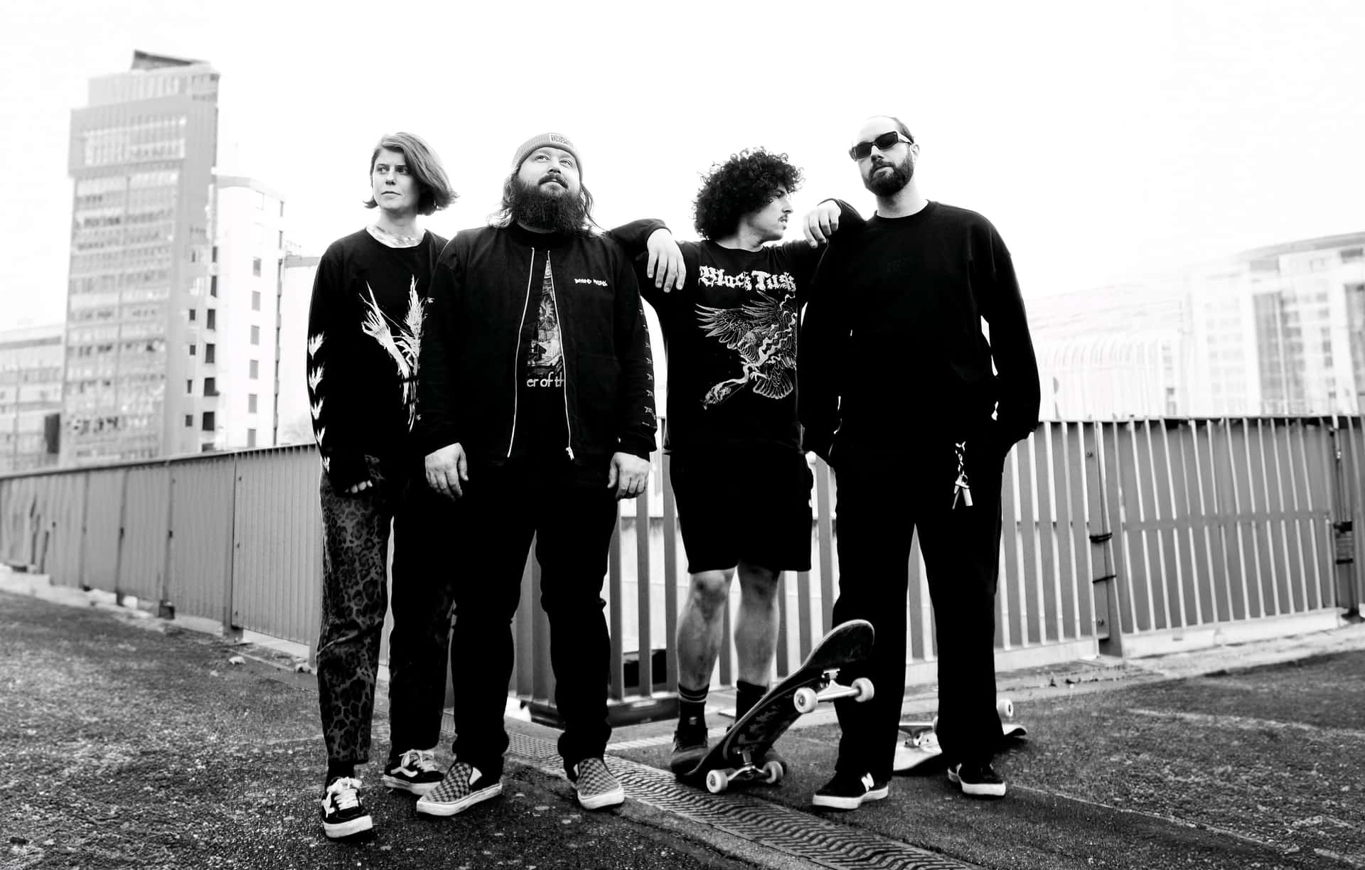 Det noeske bandet Slomosa, med skatebård