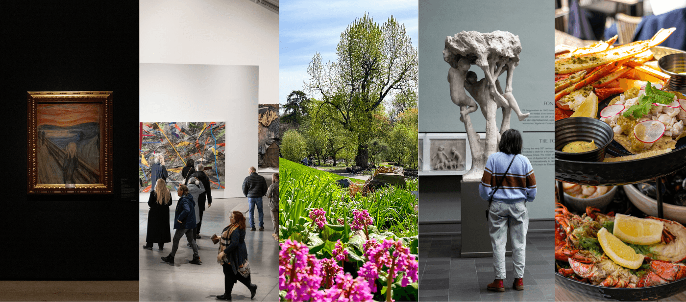 Et utvalg opplevelser du får rabatt på, eller inkludert i, Oslo-passet